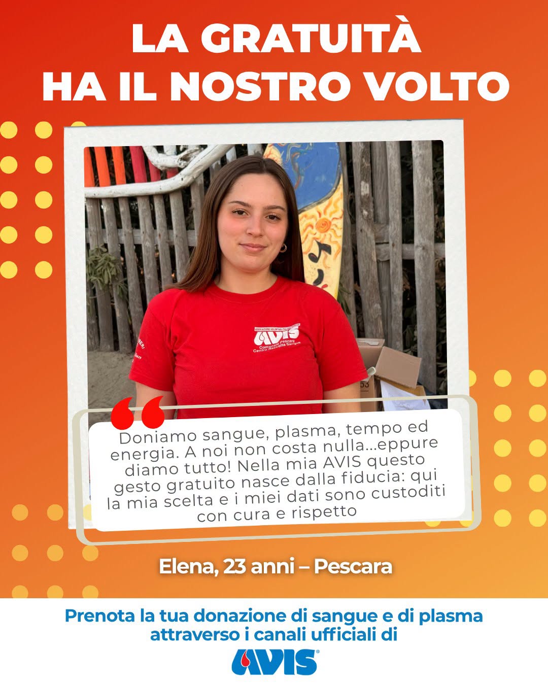 LA GRATUITÀ HA IL NOSTRO VOLTO